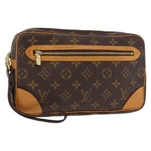 LOUIS VUITTON Monogram Marly Dragonne GM Clutch Bag M51825 LV Auth ka254